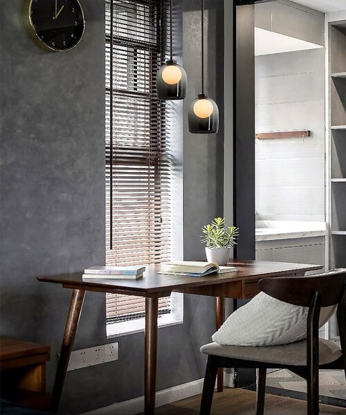 Toolight - stropná sklenená lampa G9 25W APP1026-1CP, čierna, OSW-09484