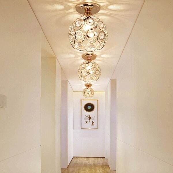 Toolight - Stropná lampa E27 60W APP205-1C, zlatá, OSW-00401