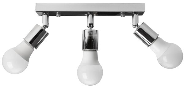 Toolight - Stropná lampa 3-ramenná 3xE27 60W APP700-3C, chrómová, OSW-05209