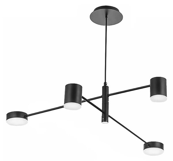 Toolight - LED stropné svietidlo APP596-4C, čierna, OSW-08564