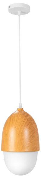 Toolight - závená lampa E27 60W APP952-1CP, hnedá-biela, OSW-04035
