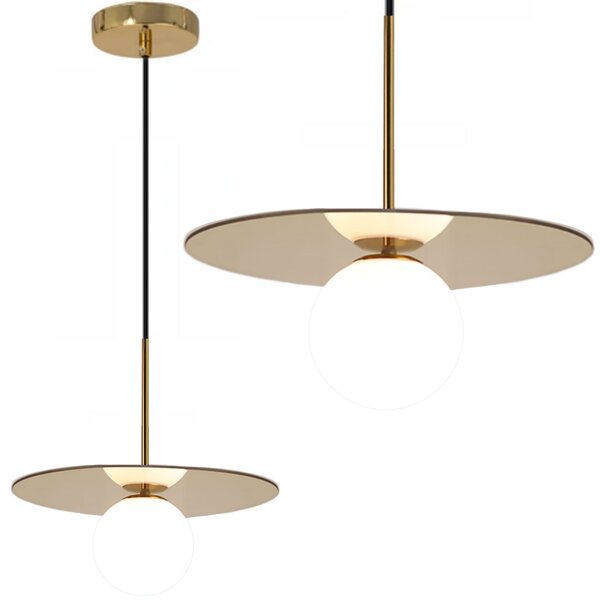 Toolight - Stropné svietidlo Glamour G9 60W APP939-1CP, zlatá-biela, OSW-09659