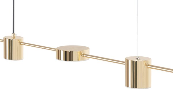 Toolight - LED závesné svietidlo APP929-5CP, zlatá, OSW-07008