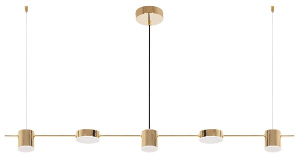 Toolight - LED závesné svietidlo APP929-5CP, zlatá, OSW-07008