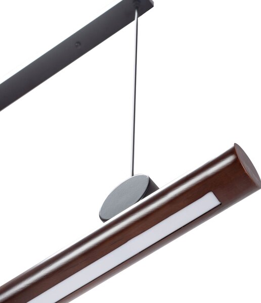 Toolight - LED stropná lampa APP969-1CP, hnedá-čierna mriežka, OSW-07002