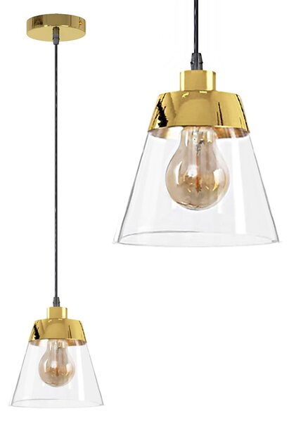 Toolight - Stropné svietidlo E27 60W APP895-1CP, zlatá, OSW-07022