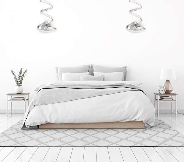 Toolight - LED nástenná lampa SPRING UP APP831-W, chrómová, OSW-09183