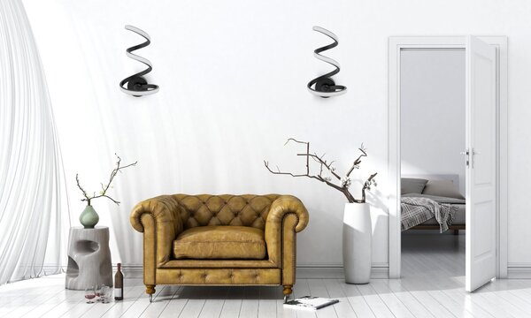 Toolight - LED nástenná lampa SPRING UP APP829-W, čierna matná, OSW-09181