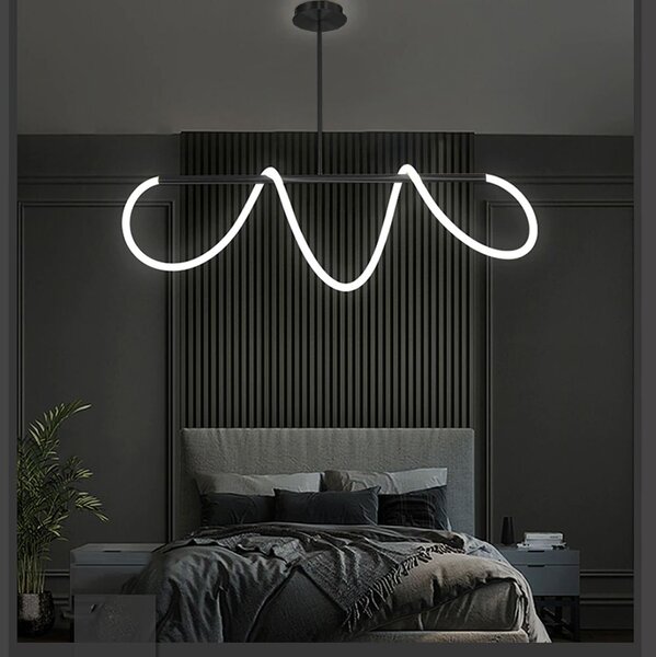 Toolight Toolight, LED závesné svietidlo 97 cm, 40W, APP856-CP, čierna, OSW-04031