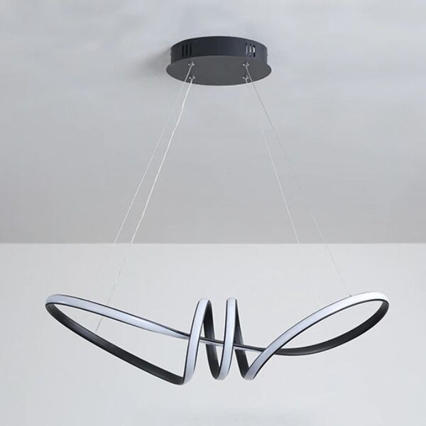 Toolight - LED závesná lampa APP823-CP + diaľkové ovládanie, čierna, OSW-06661