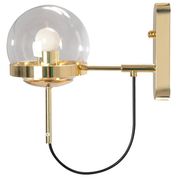 Toolight - Nástenná lampa E27 60W APP910-1W, zlatá, OSW-06678