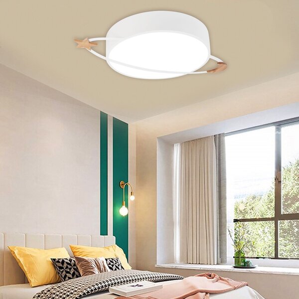 Toolight - Stropná lampa Moon White E27 60W APP865-C, biela, OSW-06886