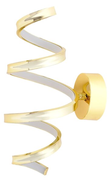 Toolight Toolight, LED nástenné svietidlo, 4000K, 18W, APP827-W, zlatá lesklá, OSW-09179