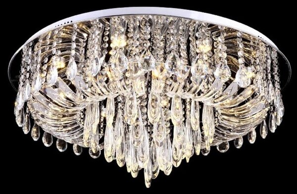 Toolight - Krištáľové stropné svietidlo 9xG9 25W APP781-9C, chrómová, OSW-05099