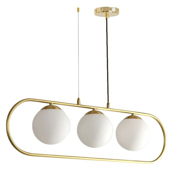 Toolight - Moderná stropná lampa 3xE27 60W APP915-3CP, zlatá, OSW-03205