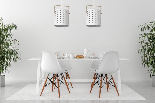 Toolight - Stropné svietidlo 1xE27 60W APP957-1CP, biela, OSW-03211