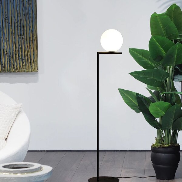 Toolight - Podlahová lampa 1xE27 60W app920-1F, čierna, OSW-03207