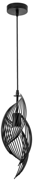 Toolight - Stropné svietidlo 1xE27 60W APP977-1CP, čierna, OSW-06989