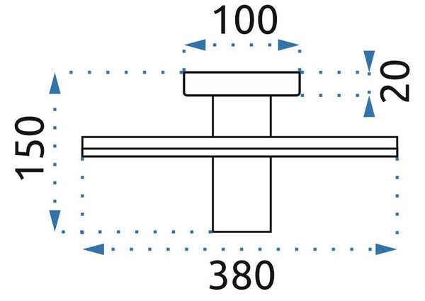 Toolight - Stropné svietidlo 3xE27 60W APP742-3C, čierna, OSW-01107