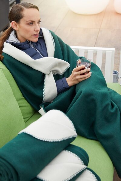 Daiber Fleece deka 150x170 cm JN952 - Tmavomodrá / aqua | 150 x 170 cm