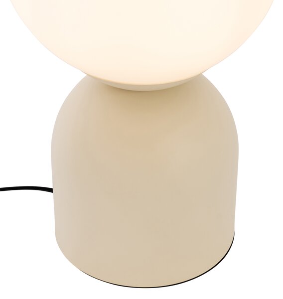 Stolná lampa Hotel Chic béžová s opálovým sklom - Pallon Trend