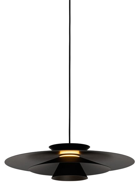 Dizajnové závesné svietidlo čierne vrátane LED 3-stupňovo stmievateľné - Pauline