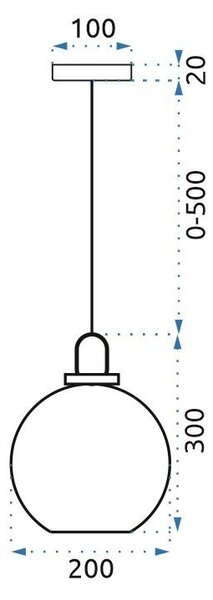 Toolight - Stropné svietidlo 20cm 1xE27 60W PP626-1CP, šedá, OSW-05630