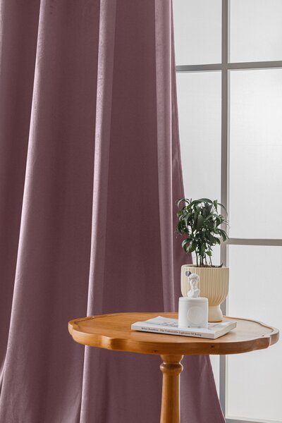 Svetlofialový zatemňovací záves VELVET 140x250 cm Zavesenie: Kovové krúžky