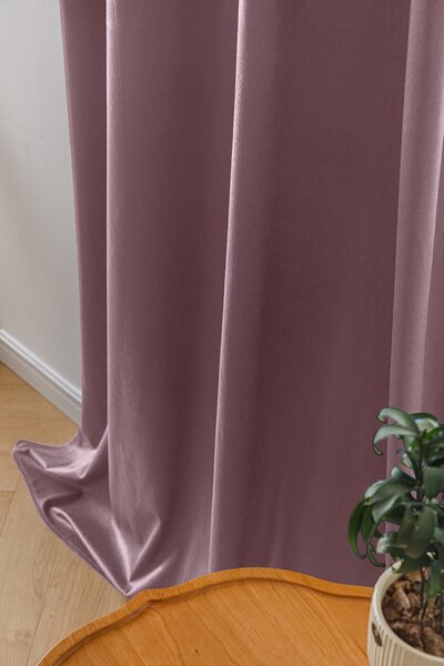 Svetlofialový zatemňovací záves VELVET 140x250 cm Zavesenie: Kovové krúžky
