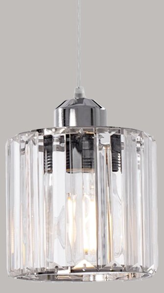 Toolight - Stropné krištáľové svietidlo 1xE27 60W APP508-1CP, chrómová, OSW-08549
