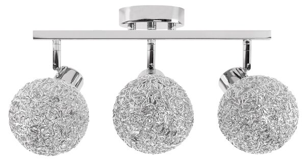 Toolight - Stropná kovová lampa GLAMOUR 3xE27 60W APP672-3C, chrómová, OSW-05642