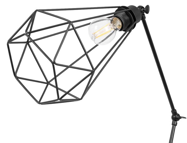 Toolight - Podlahová lampa Reno 1xE27 60W 300216 Diament, čierna, OSW-06963