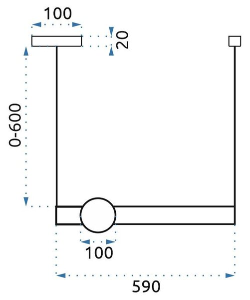 Toolight - LED stropné svietidlo 60cm 12W APP478-CP, zlatá-biela, OSW-00610