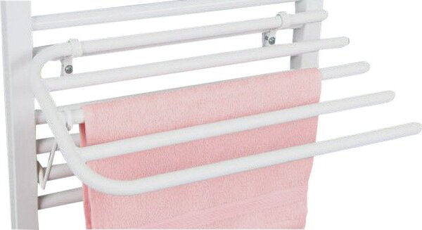 AQUALINE Sušiak 4 uterákov na vykurovacie telesá s oblými rúrkami IL, biela 25-03-SV450