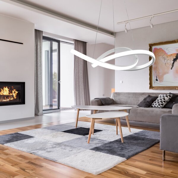Toolight - LED stropné svietidlo + diaľkový ovládač APP392-CP, biela, OSW-06908