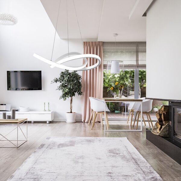 Toolight - LED stropné svietidlo + diaľkový ovládač APP392-CP, biela, OSW-06908
