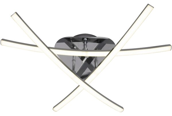Toolight - Moderné LED stropné svietidlo 59x59cm APP397-C, chrómová, OSW-06913