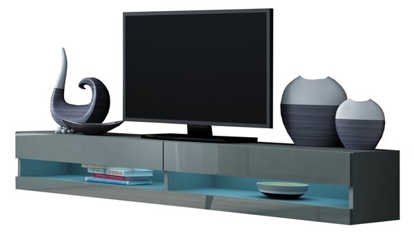 MEBLINE TV stolík VIGO NEW GREY C VG9 šedý lesk