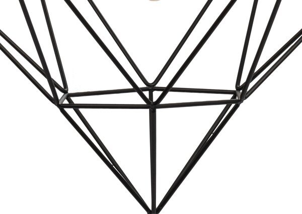 Toolight - Závesná lampa 1xE27 DIAMENT 392197, čierna, OSW-08570