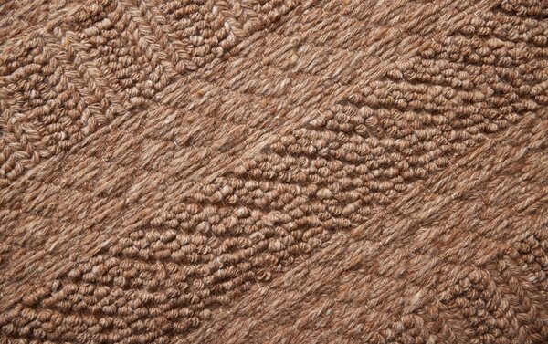 Diamond Carpets India , Ručne viazaný kusový koberec Louve DESP P91 Dust Natural, 120x170, hnedá, chodba / predsieň