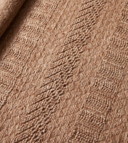 Diamond Carpets India , Ručne viazaný kusový koberec Louve DESP P91 Dust Natural, 120x170, hnedá, chodba / predsieň