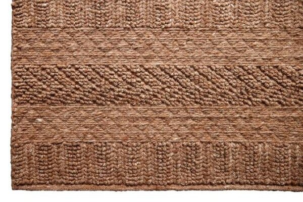 Diamond Carpets India , Ručne viazaný kusový koberec Louve DESP P91 Dust Natural, 120x170, hnedá, chodba / predsieň