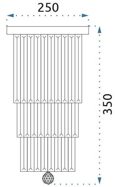 Toolight - Stropné svietidlo 3xG9 25W APP787-3C, chrómová, OSW-05038