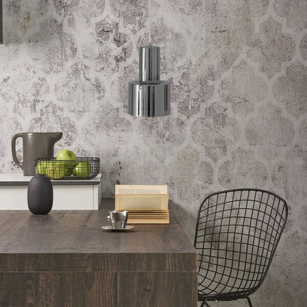Toolight - Moderná kovová stropná lampa 1xE27 APP285-1CP, chrómová, OSW-08403