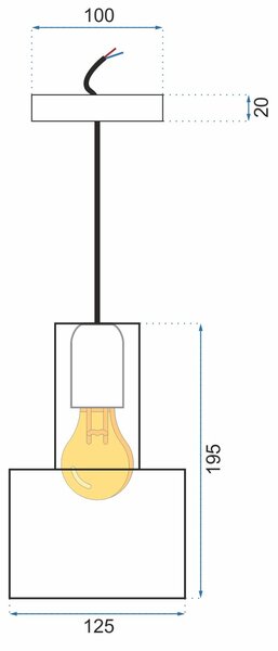 Toolight - Moderná kovová stropná lampa 1xE27 APP285-1CP, chrómová, OSW-08403
