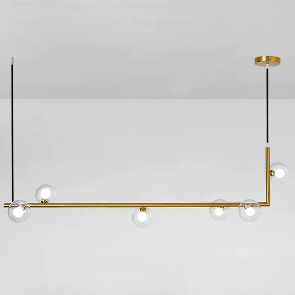 Toolight - Závesné svietidlo 6xG9 25W APP690-6CP, zlatá, OSW-05470