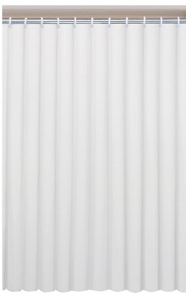 AQUALINE UNI sprchový záves 120x200cm, vinyl, biela 131111