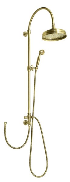Vanity SET066 sprchový stĺp s pripojením vody na batériu, retro, bronz