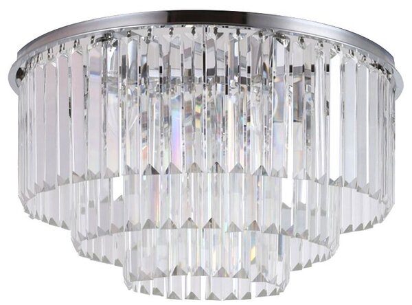 Toolight - Krištáľové stropné svietidlo 7xE14 40W Glamour APP780-7C, chrómová, OSW-05032