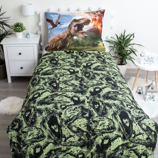 Jerry Fabrics Obliečky Jurský svet - Jurský svet Volcano | 140 x 200 cm / 70 x 90 cm